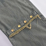 Straight Long Denim Pants image 3