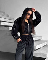 Oversized Urban Black Tracksuit image 3