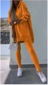 Cozy Split Hooded Sweatshirt & Leggings image 3