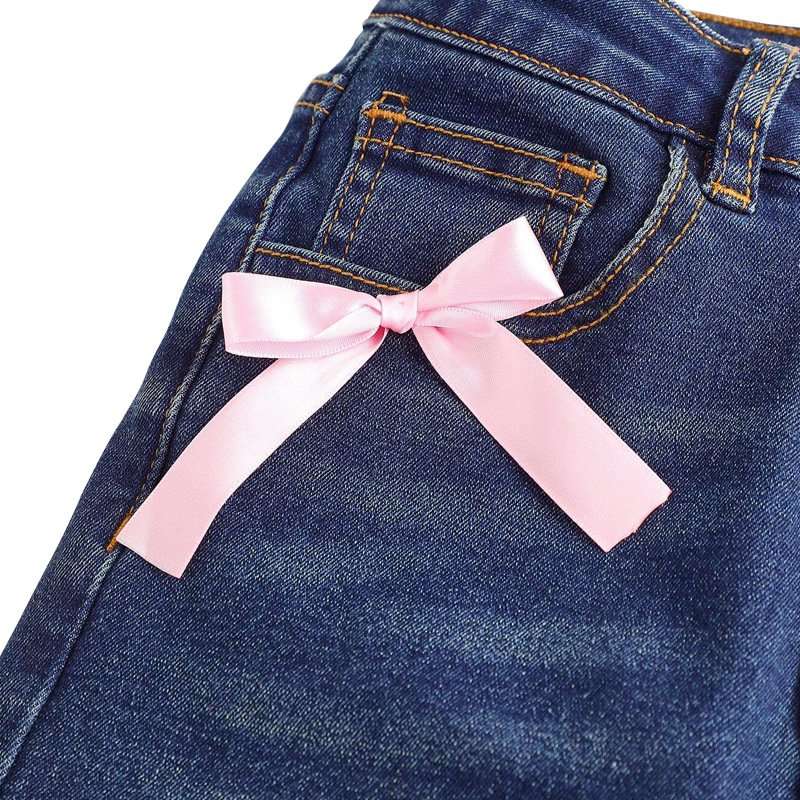 Flared Jeans with Bow & Lace-Up Detail image 5