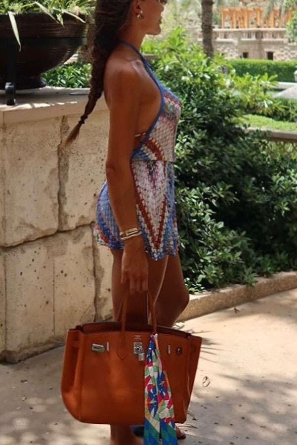 Boho Print Halter Neck Romper image 2