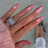 Marbled Ombre Almond Nail Art image 0