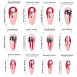 Creepy Eye & Blood Nail Art Design image 5