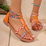 Strappy Flat Flip Flops Summer Casual Sandals image 0