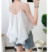 Sleeveless Top with Ruffled Hem image 3