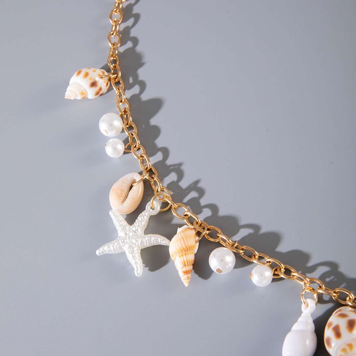 Beach Shell & Pearl Charm Waist Chain image 2