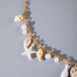 Beach Shell & Pearl Charm Waist Chain image 2