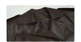 PU Leather Trench Coat For European image 6