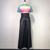 High Waist Wide Leg Pants PU Trousers image 7