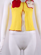 Cute Apple and Toast Crocheted Top image 3