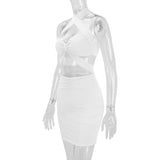 Cut-Out Halter Mini Dress image 5