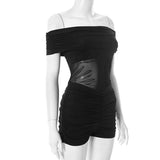 Off-Shoulder Bodycon Romper image 2