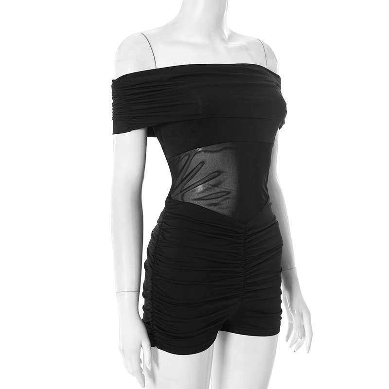 Off-Shoulder Bodycon Romper image 2