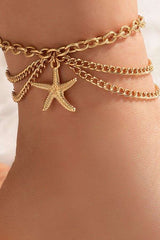 Gold Starfish Anklet image 0