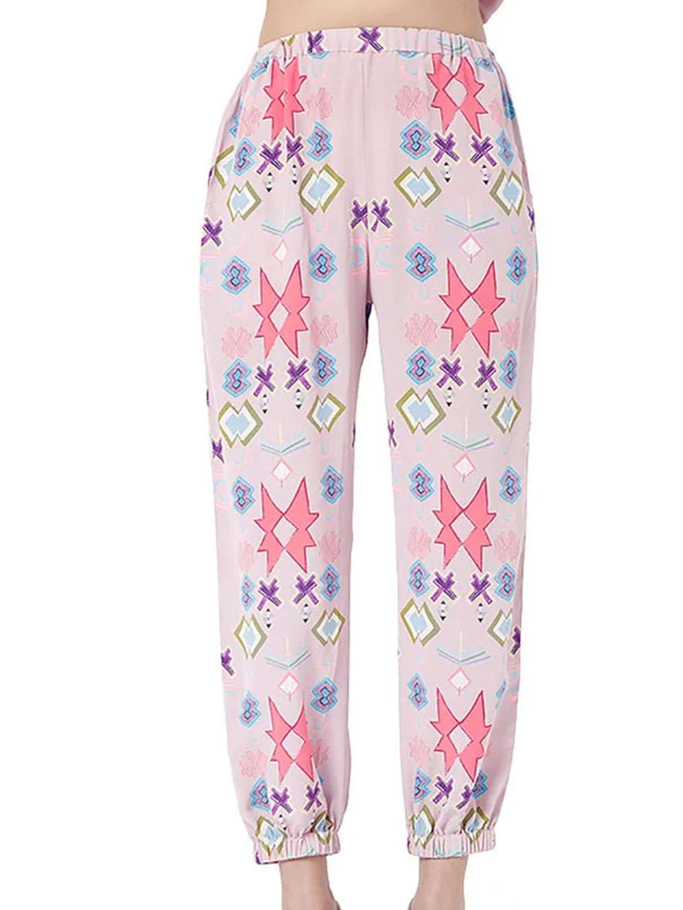 Geometric Pattern Pajama Set image 3