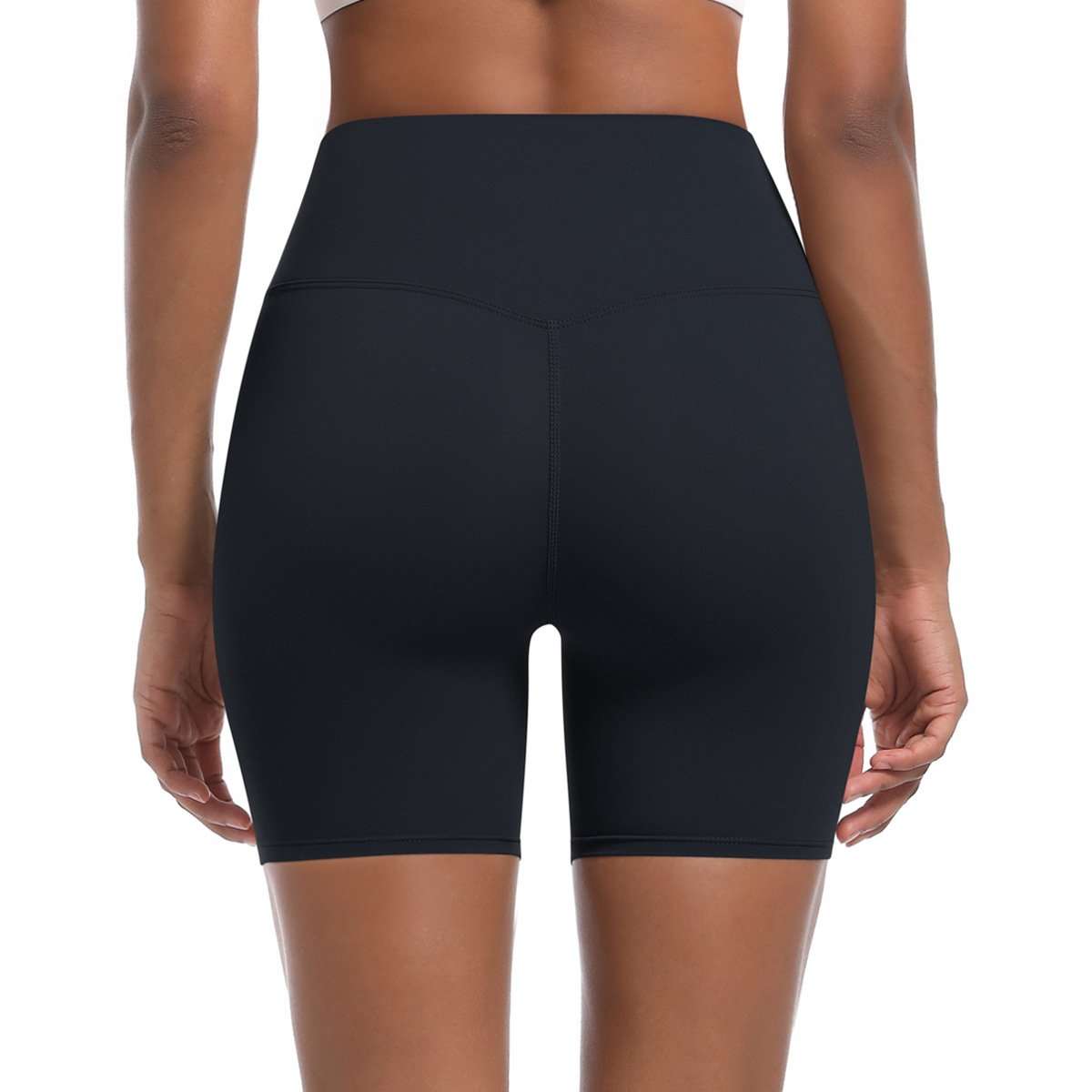 Seamless High-Waisted Biker Shorts image 5