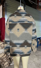 Fashion Vintage Print Long Sleeve Loose Jacket image 5