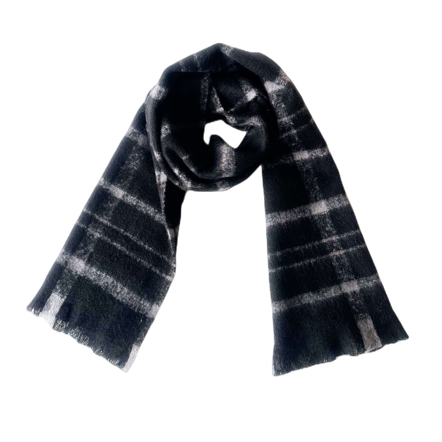 Thick ultra large soft and warm checkered scarf image 1