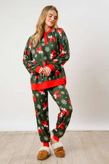 Festive Candy Cane & Star Christmas Pajama Set image 5
