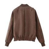 Casual Long Sleeve Bomber Jacket image 6