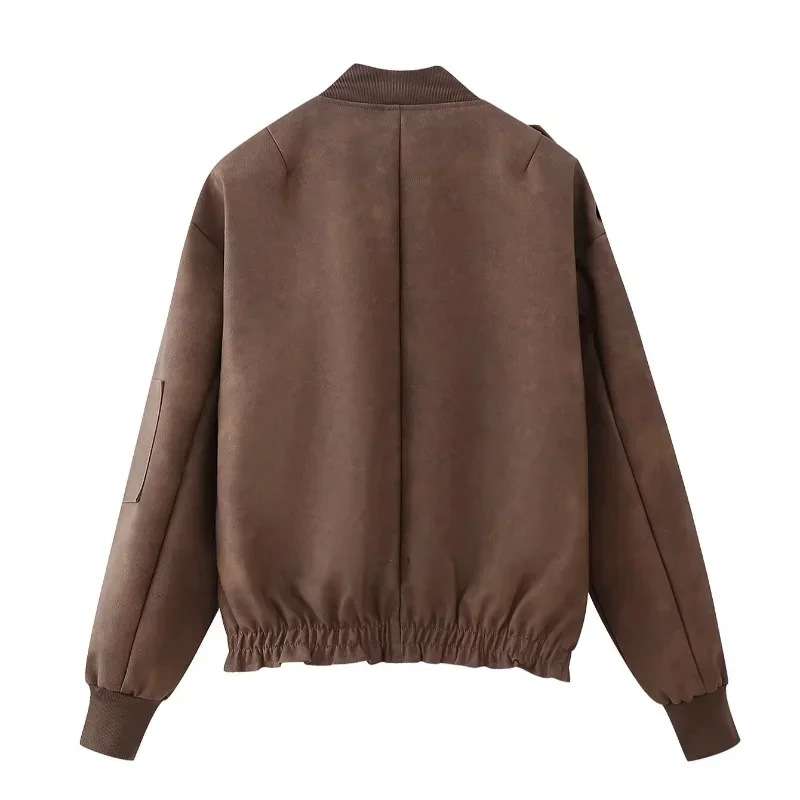 Casual Long Sleeve Bomber Jacket image 6