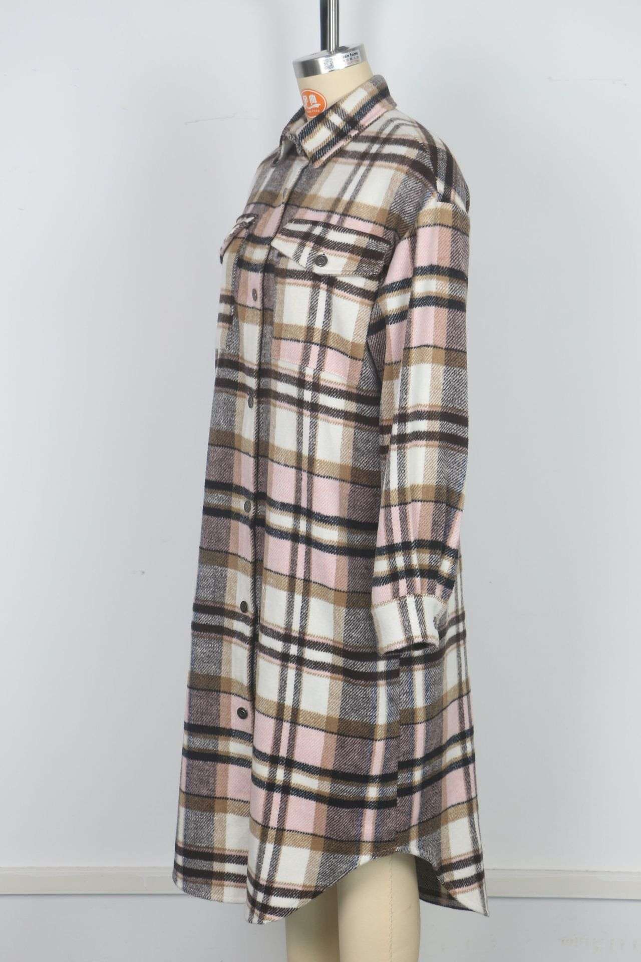 Casual Checkered Club Shacket image 3