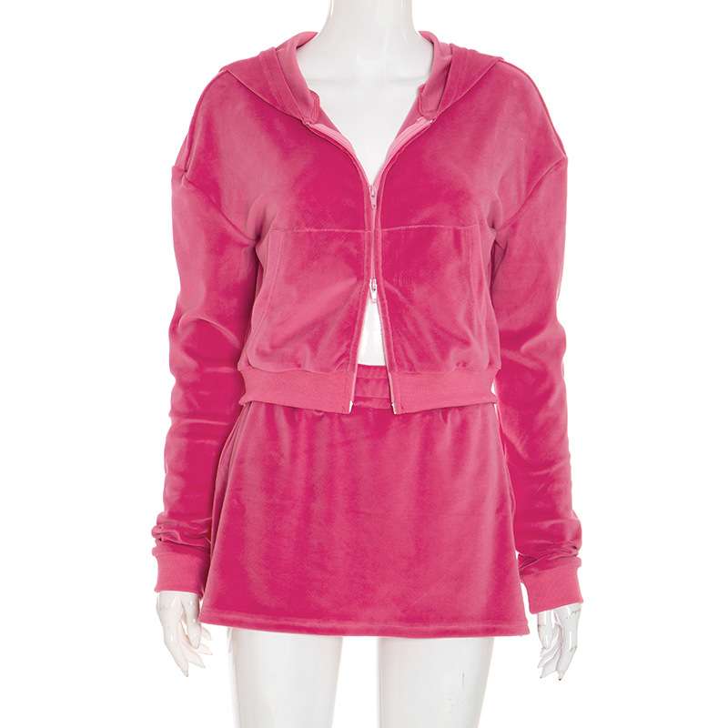 Hoodie and Skirt Lounge Set image 7