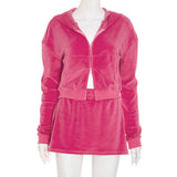 Hoodie and Skirt Lounge Set image 7