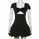 Ruched Bubble Mini Dress image 2