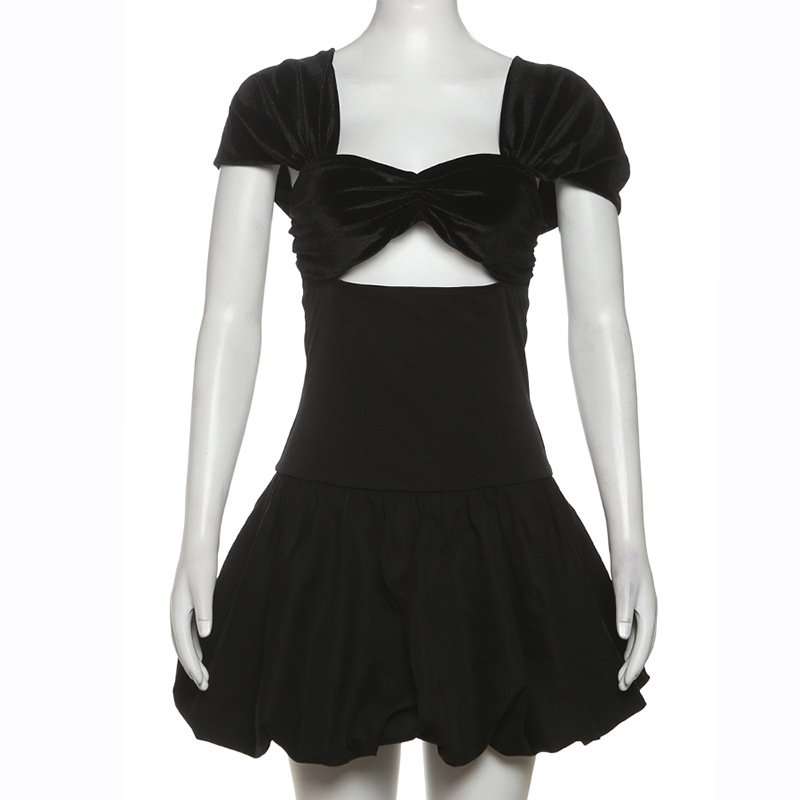Ruched Bubble Mini Dress image 2
