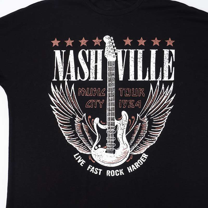 Vintage Nashville Rock Tour Graphic T-Shirt Dress image 2