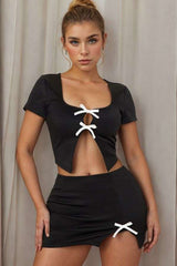 Bow-Tie Front Two-Piece Set image 0