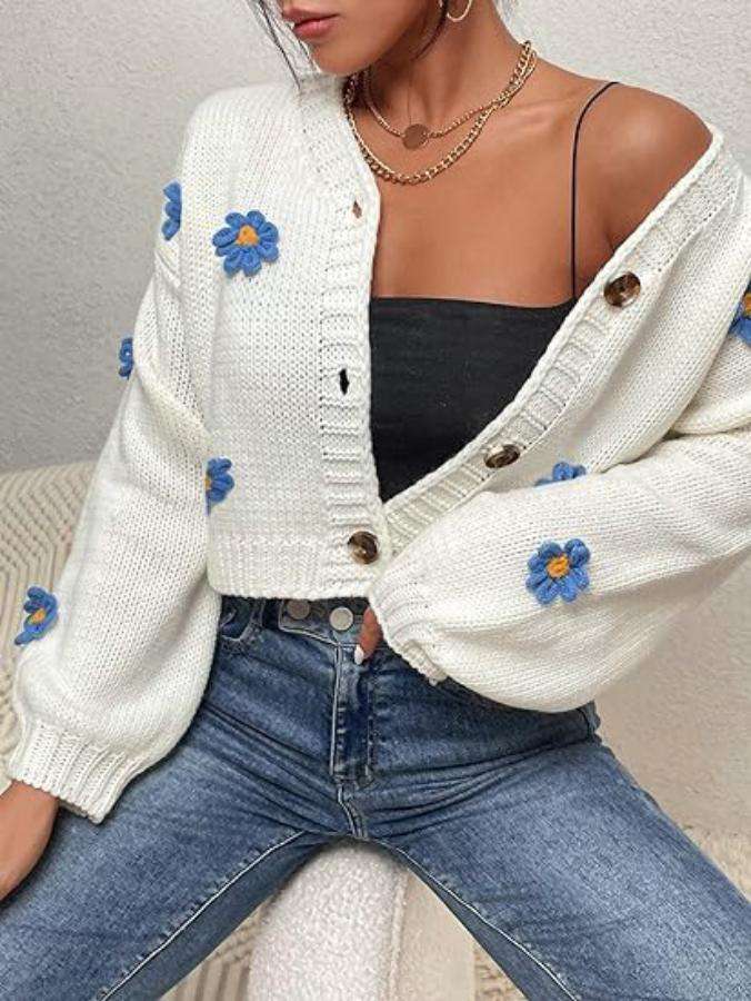 Casual Autumn Winter Cardigan Sweater image 3
