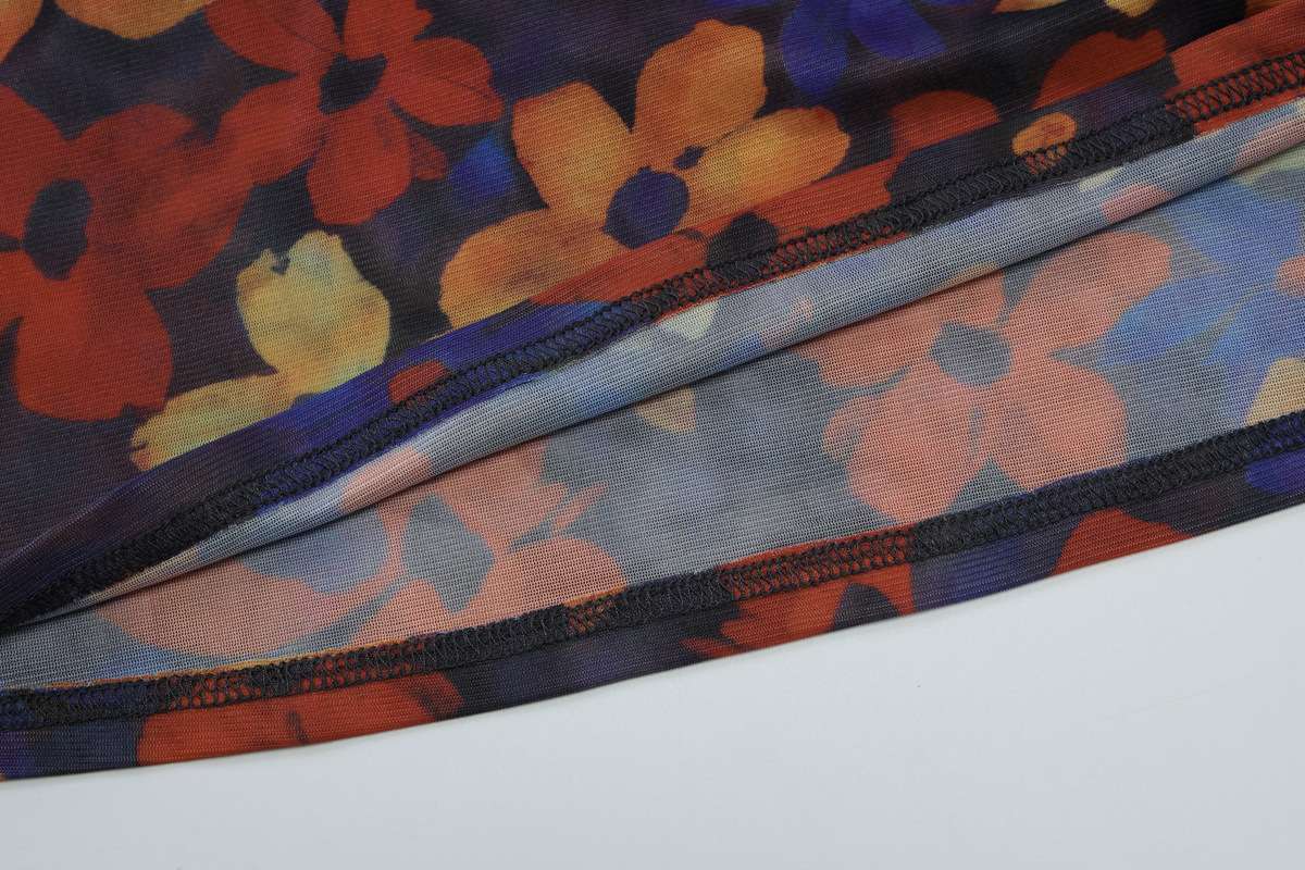 Vibrant Floral Strapless Maxi Dress image 3