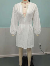 Elegant Dress with Deep V Neckline image 4