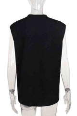 Graphic Print Sleeveless Loose Fit Fashion Top image 5