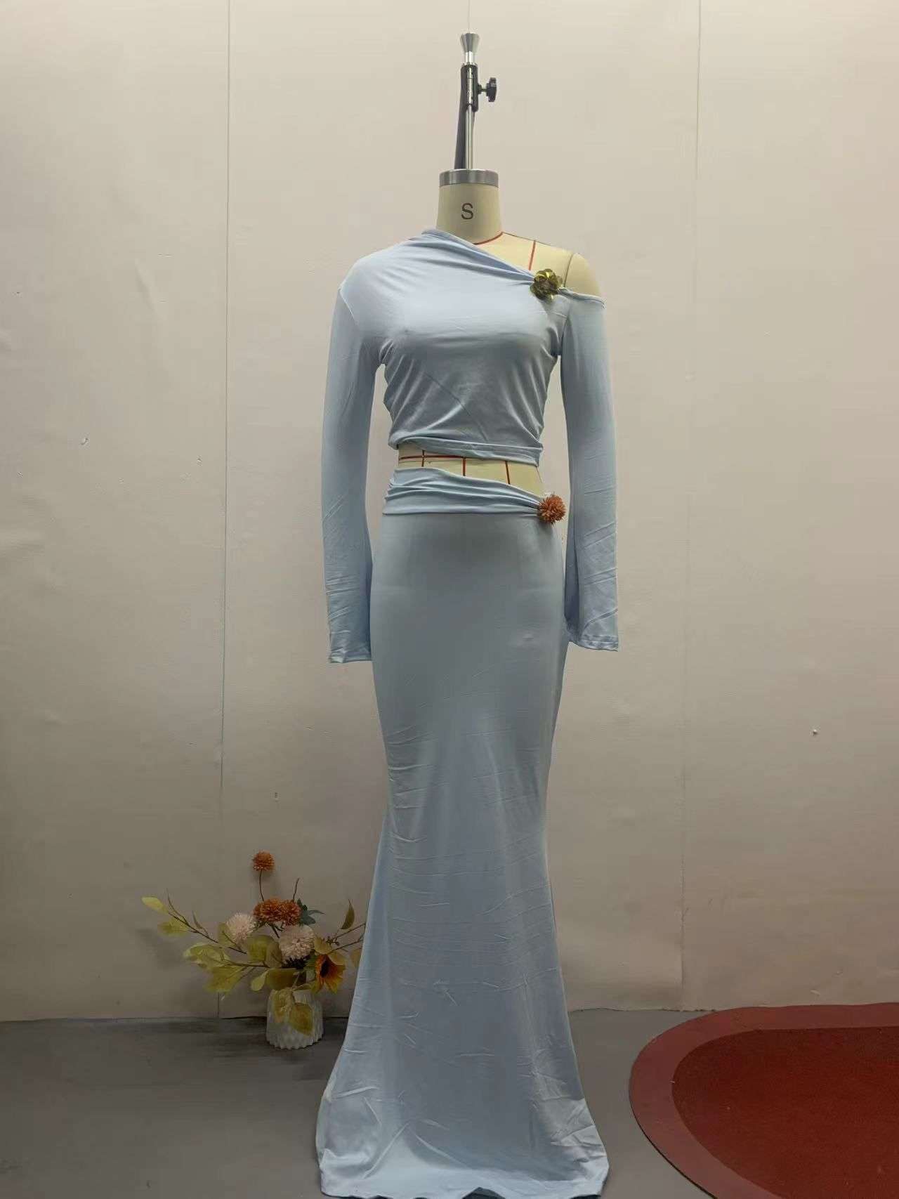 One-Shoulder Evening Gown image 6