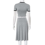 Crop Top & Skirt Set image 3