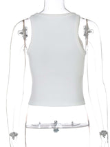 Casual White Tank Top image 2