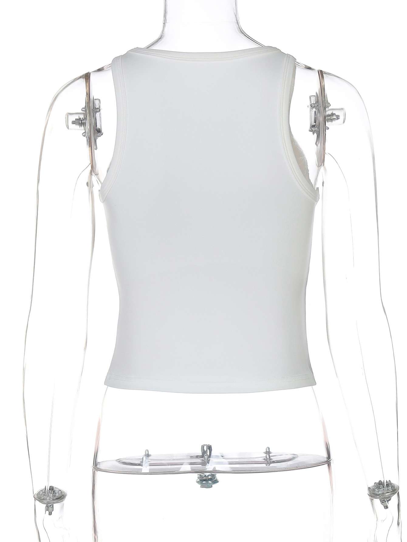 Casual White Tank Top image 2