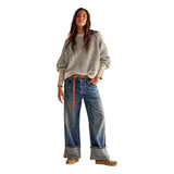 Oversize Knit Sweater Pullover image 3