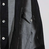 Deconstructed denim jacket image 4