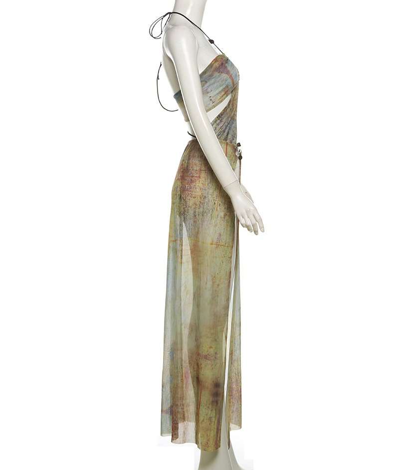Asymmetrical Cut Out Maxi Dress image 5
