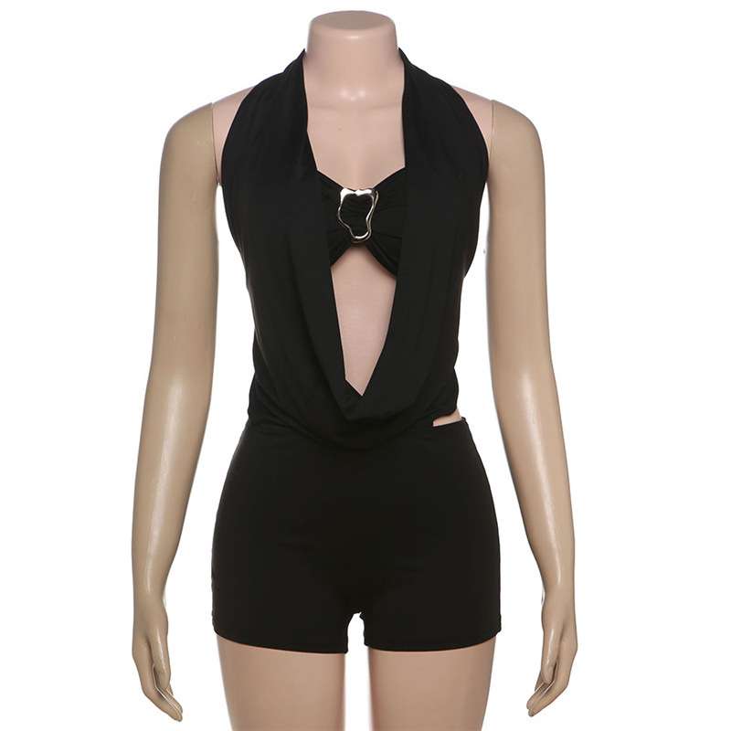 Sleeveless Halter Top & Shorts Set image 5