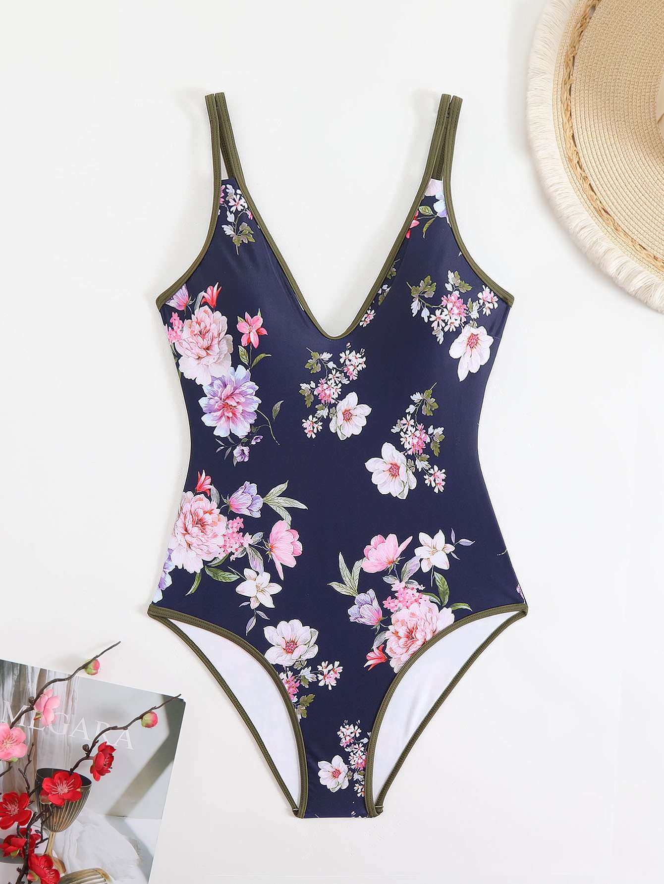 Printed One-Piece Swimsuit image 6