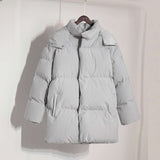 Oversize Hooded Zipper Coats image 6