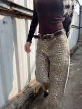 Vintage Leopard Print Wide-Leg Pants image 3