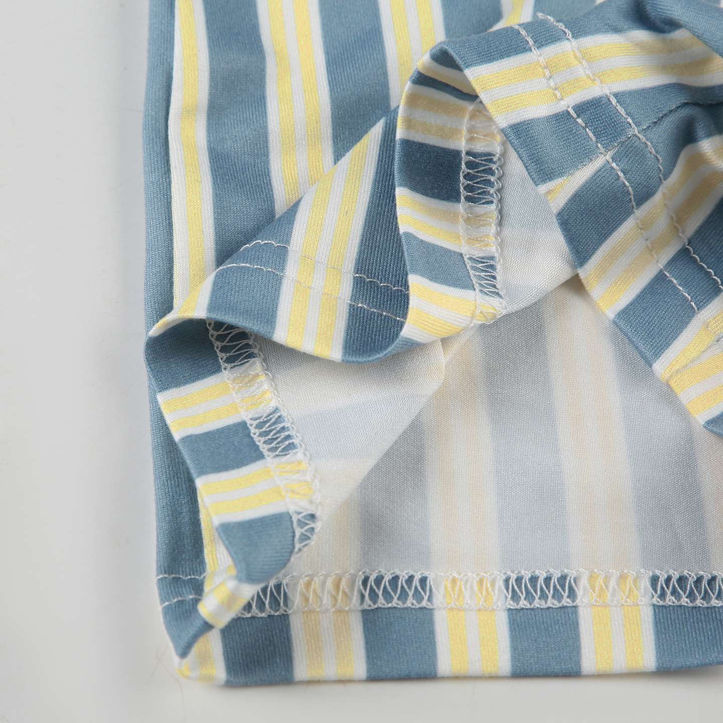 Striped Sleeveless Button-Front Romper image 2