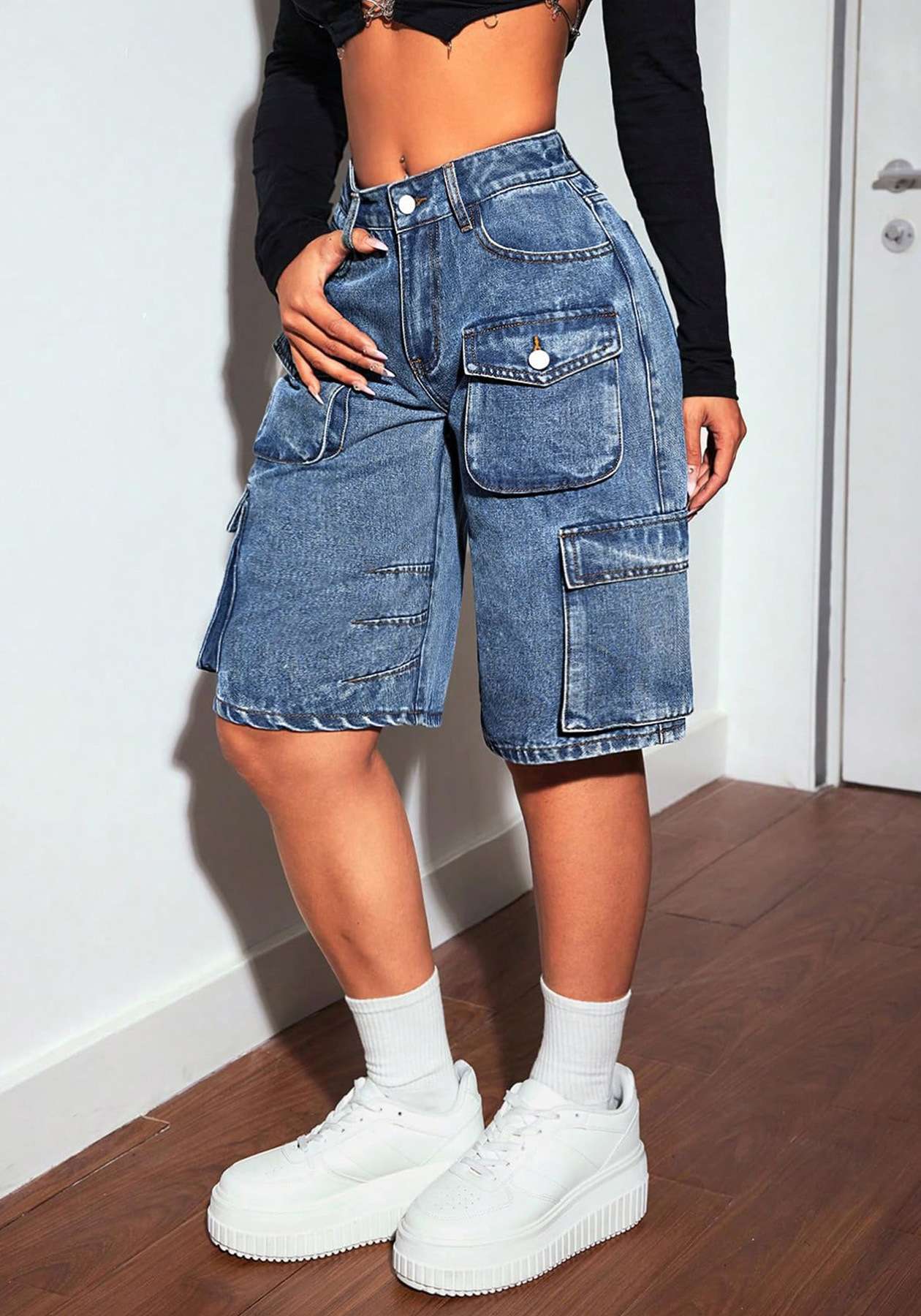Casual Streetwear Cargo Shorts image 4