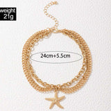 Gold Starfish Anklet image 5